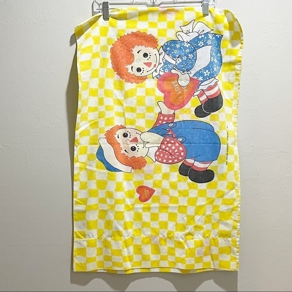 Vintage Other - Vintage Raggedy Ann & Andy Pillowcase 1970s